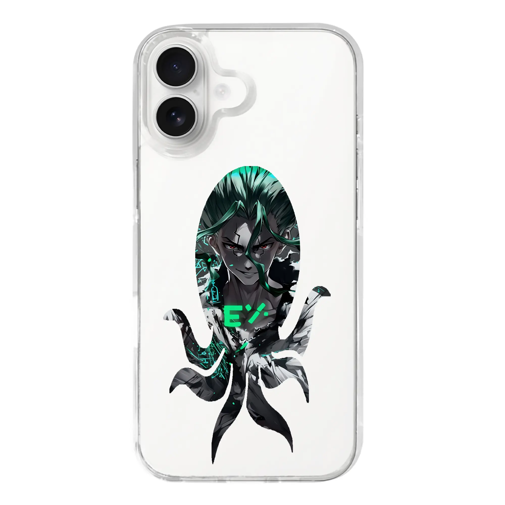 ドクターストーン グッズ,石神千空 - iPhone 17シリーズ 透明スマホケース – 薄型・耐衝撃・精密フィット保護カバー